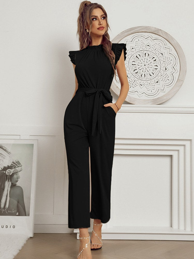 Drune | Pinker Rüschen Jumpsuit