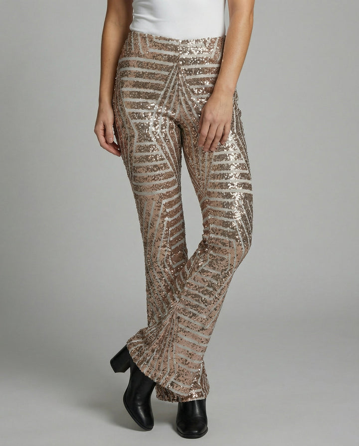 Damen Schlaghose mit Glitzer & Schlagdesign | Drune