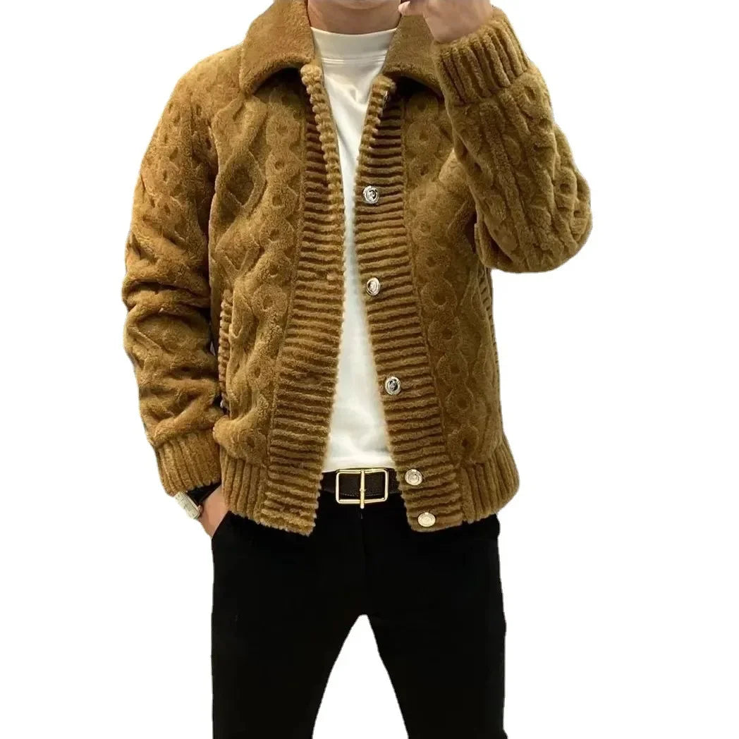 Drune | Warme Winterstrickjacke für Männer