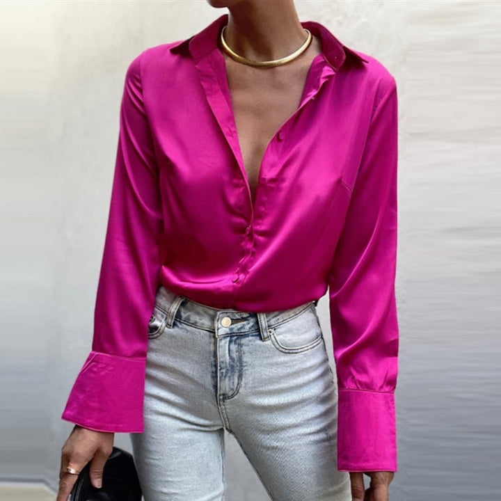 Drune | Satin-Bluse - Die perfekte Bluse für jeden Anlass!