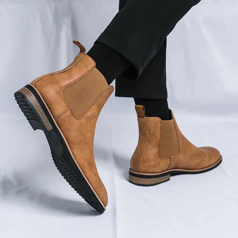 Drune | Leder Chelsea Stiefel