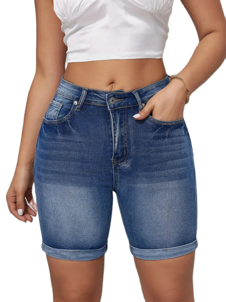 Drune | Taille Denim Shorts