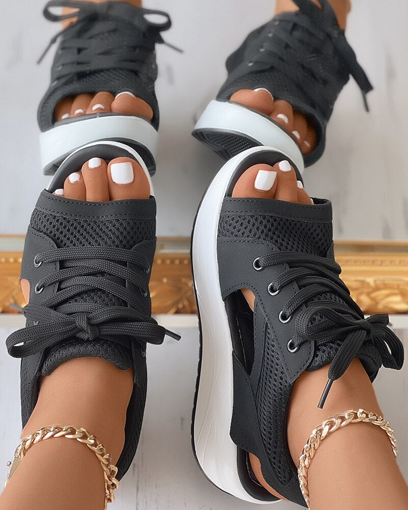Drune Trendkick: Atmungsaktive Sneaker-Sandalen