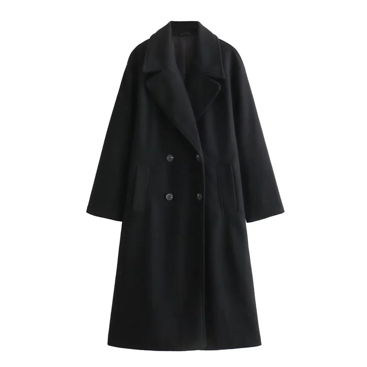 Drune | Eleganter langer Wintermantel für Damen