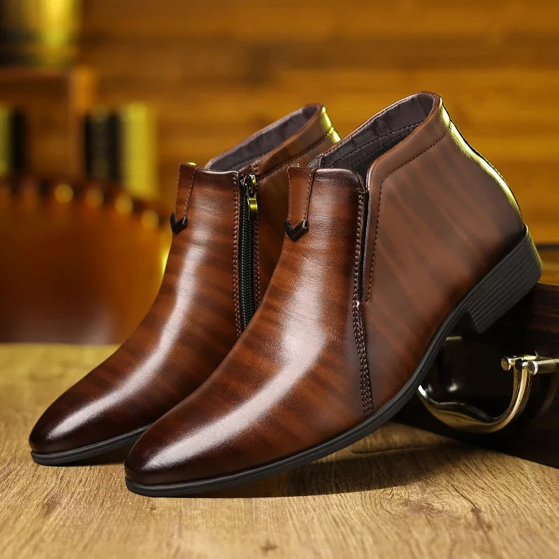 Drune | Lederstiefel mit Reißverschluss
