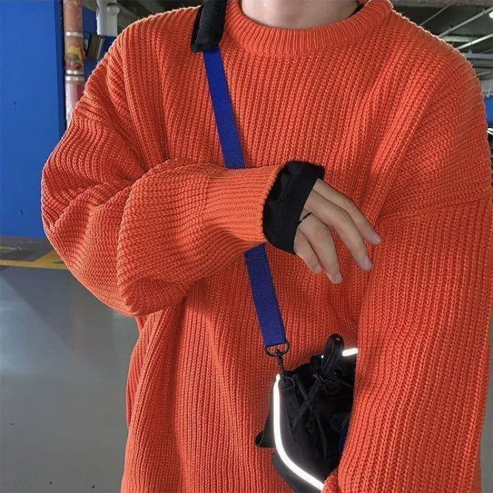 Drune - Herren Slim Fit Wollpullover für den Herbst