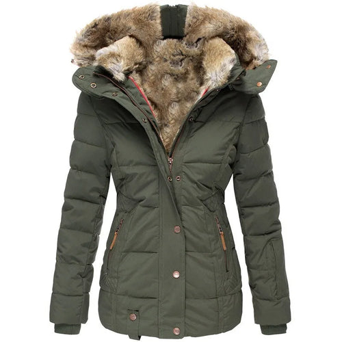 Drune | Damenjacke mit Kragen und Fell