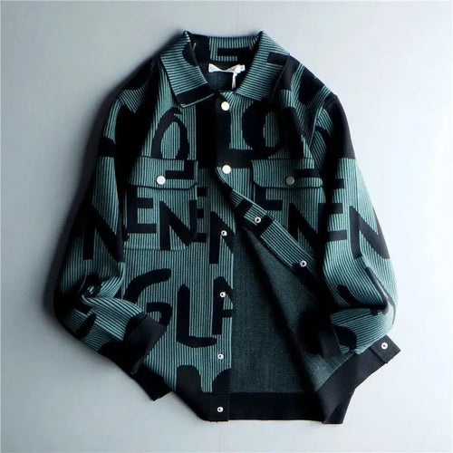 Drune | Vintage Strickjacke Azure