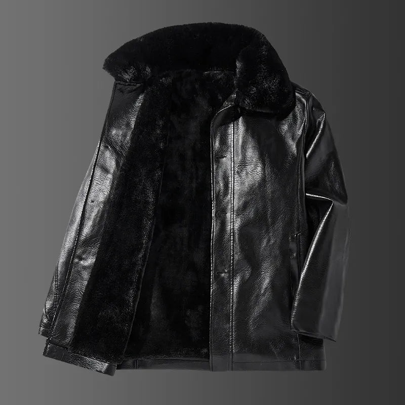 Drune | Lederjacke mit Kragen - Liam