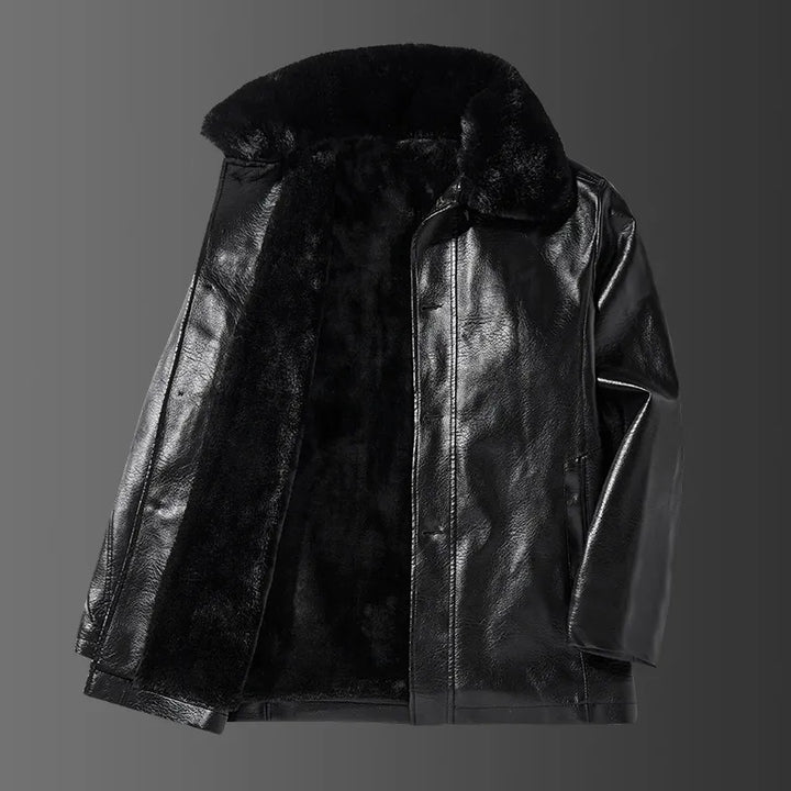 Drune | Lederjacke mit Kragen - Liam
