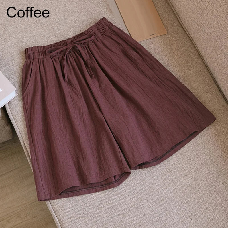 Drune | Baumwoll-Knie-Lange Shorts