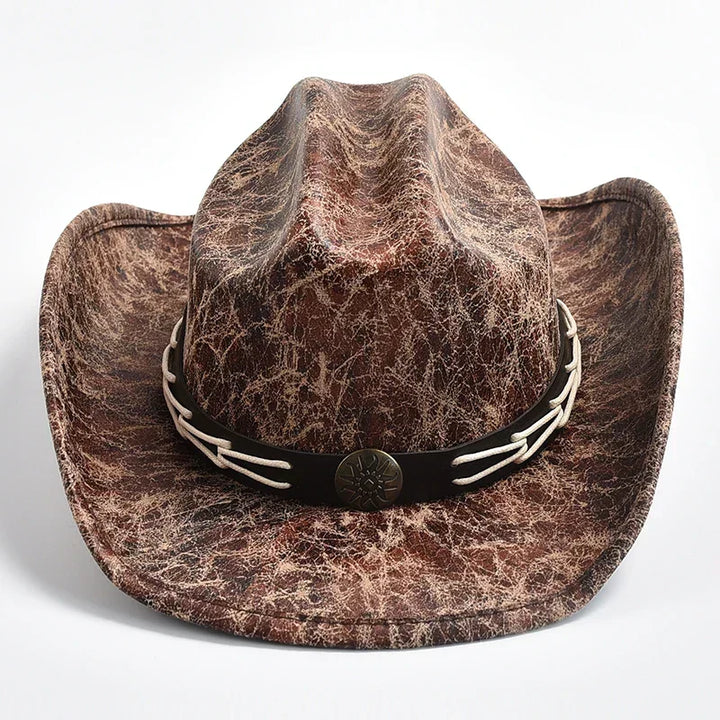 Drune - Cowboyhut mit Knochenperlenbesatz