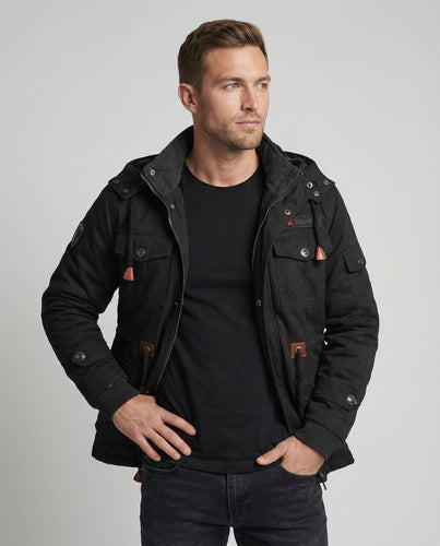 Herren Winterjacke aus Polyester mit Stilvollem Design & Wärmender Fütterung | Drune