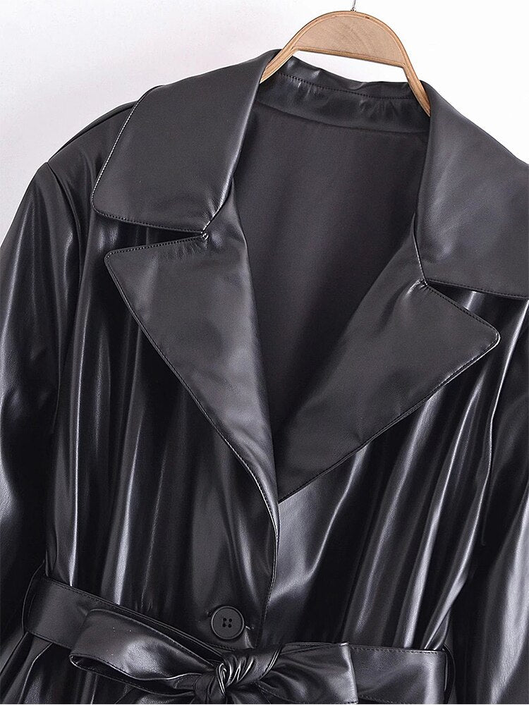 Drune | Imitationslederjacke für Damen