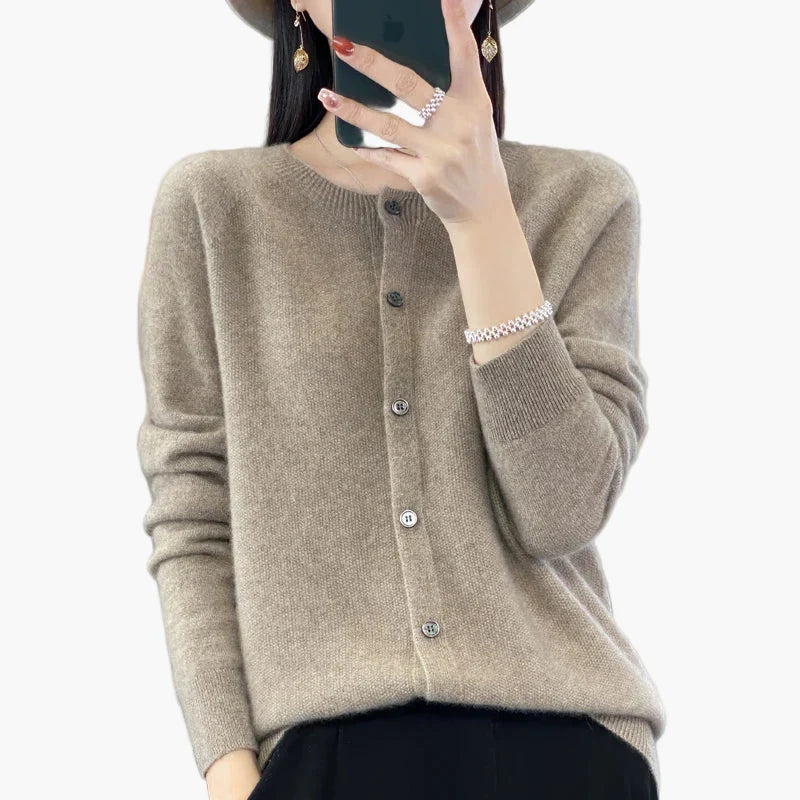 Drune | Klassische Strickjacke Cardigan - Eleganter Alltags-Style für Büro & Freizeit