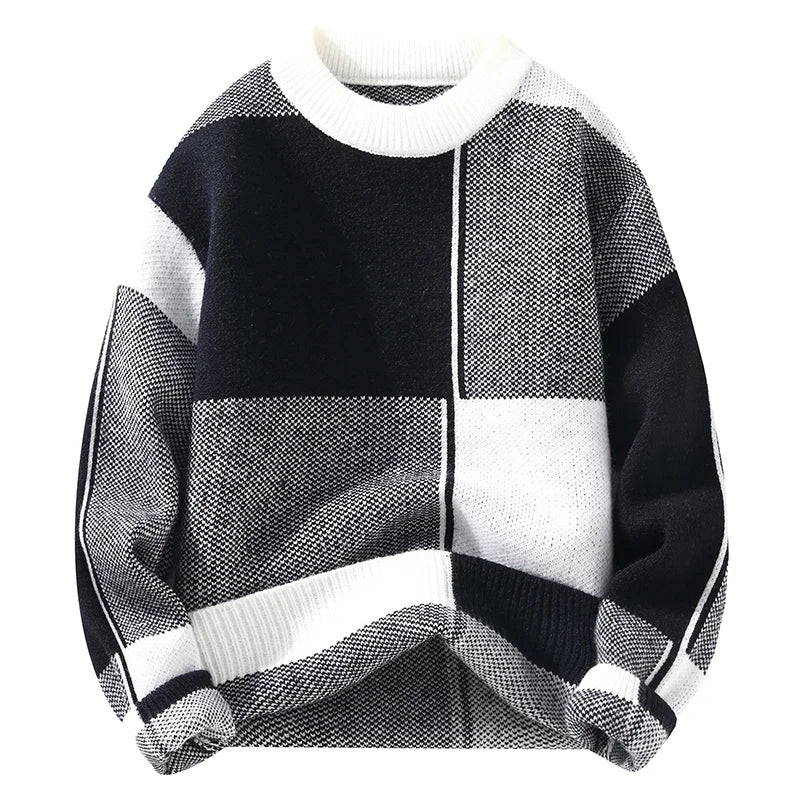 Drune | Lässiger karierter Pullover für Männer