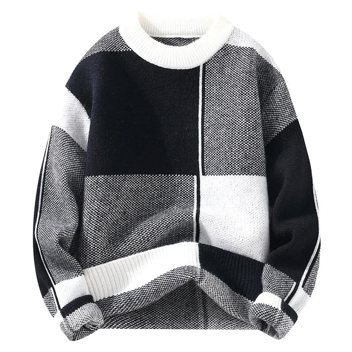 Drune | Lässiger karierter Pullover für Männer