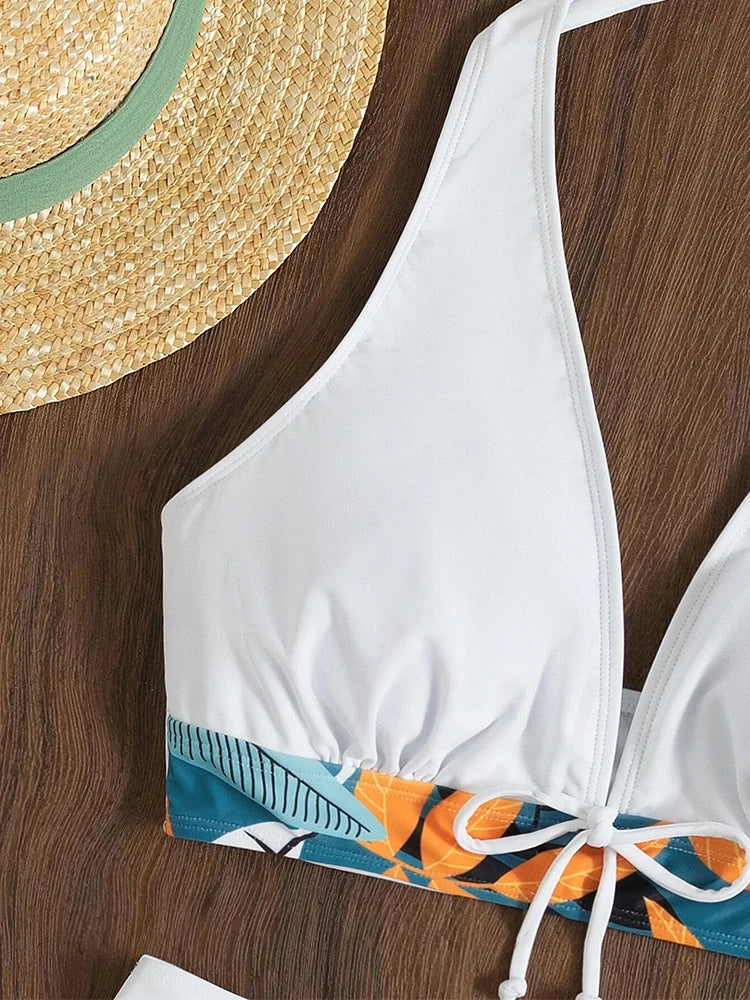 Drune | Bikini-Set mit hoher Taille und Print