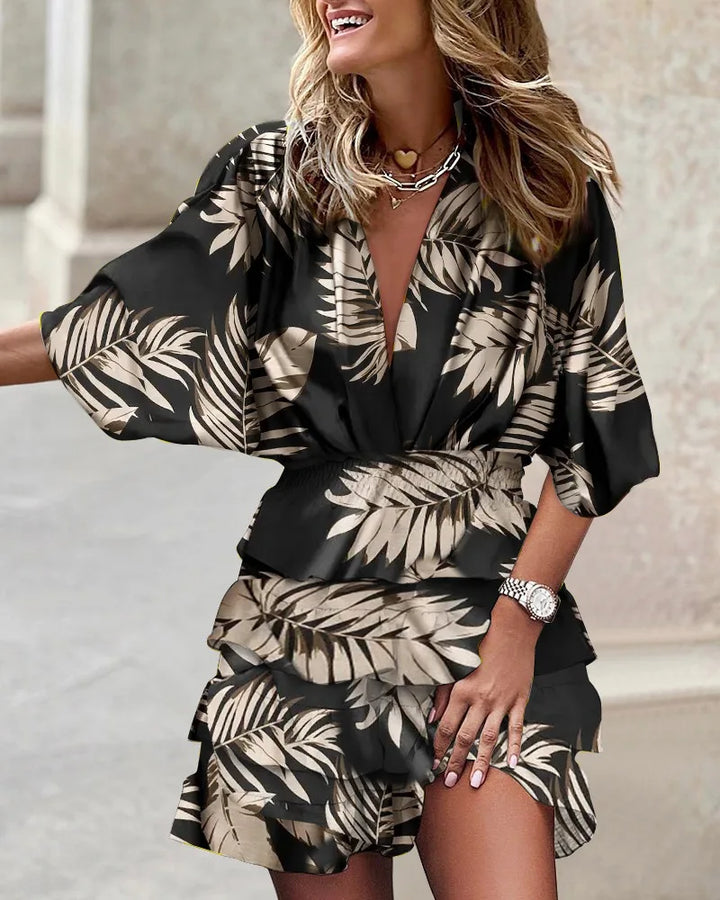 Drune - Stylisches bedrucktes Minikleid