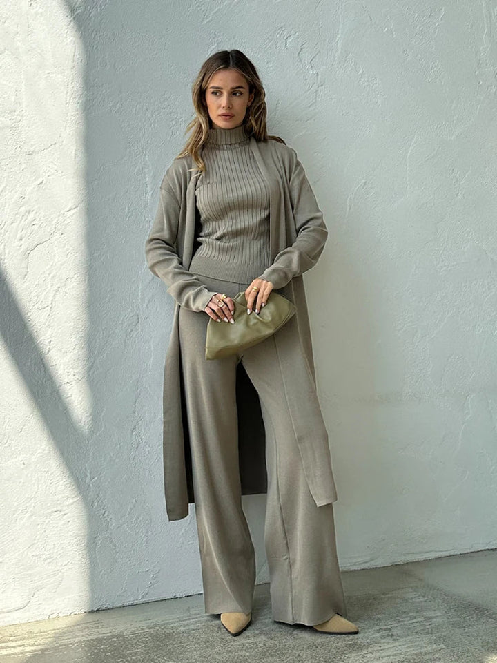 Drune | delige gestrickte Set - stilvolle Damen Loungebekleidung