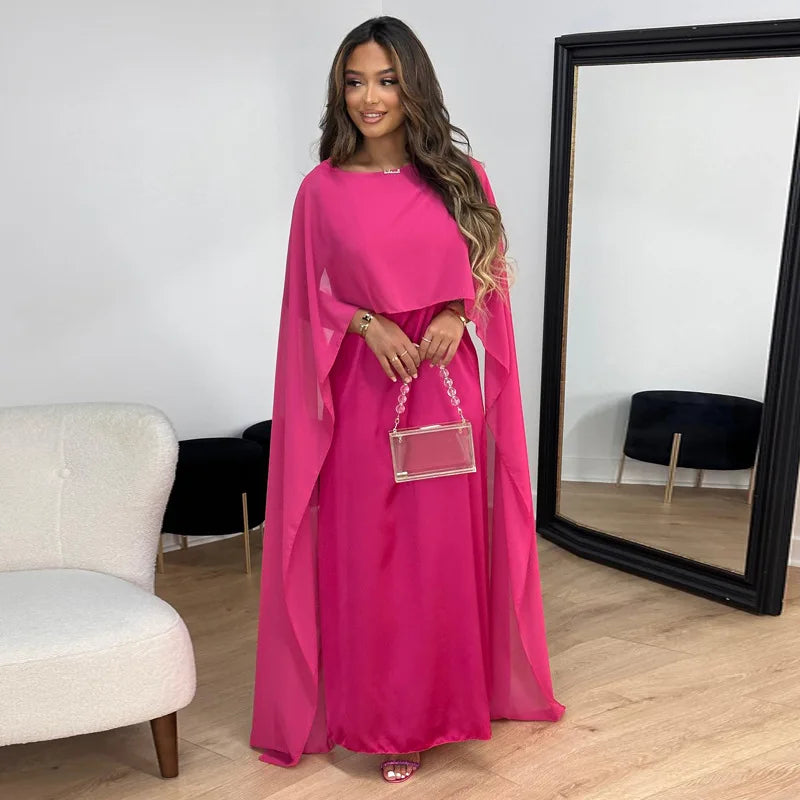 Drune | Elegantes und Luxuriöses Maxikleid aus Satin