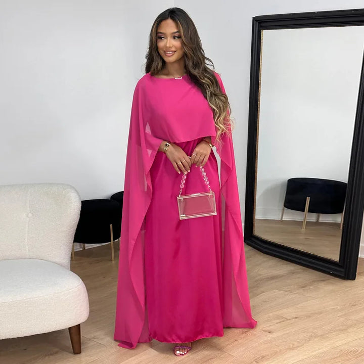 Drune | Elegantes und Luxuriöses Maxikleid aus Satin