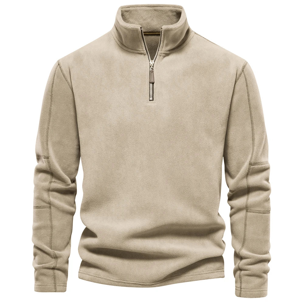 Drune | Weiches Fleece Sweatshirt mit Reißverschluss Warm und Komfortabel Ideal Für Kaltes Wetter