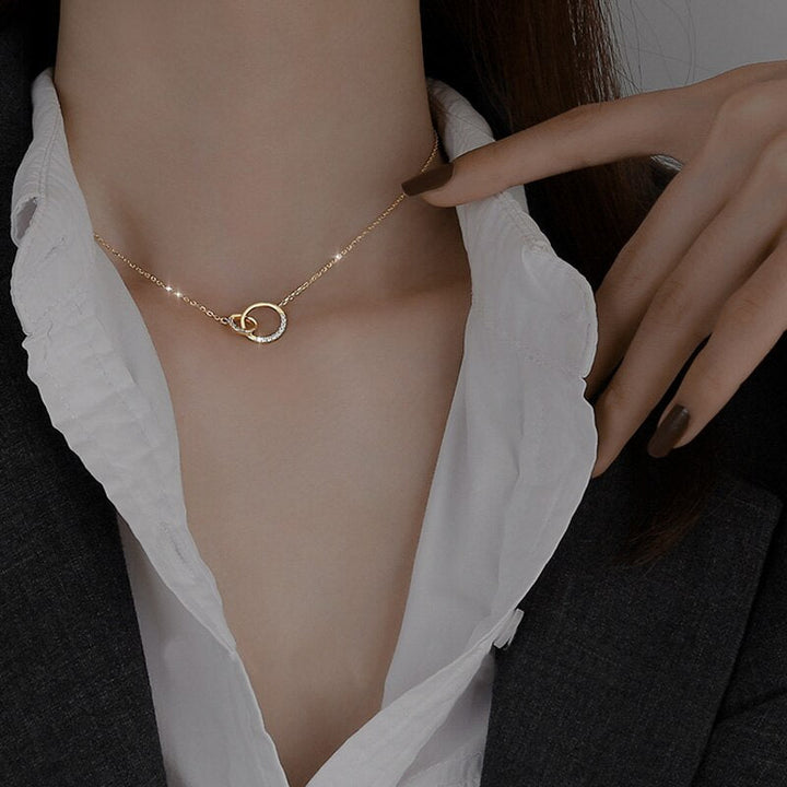 Drune Schillernde Silber-Schönheit | Damen Eleganter Zirkonia-Anhänger aus 925er Sterling Silber