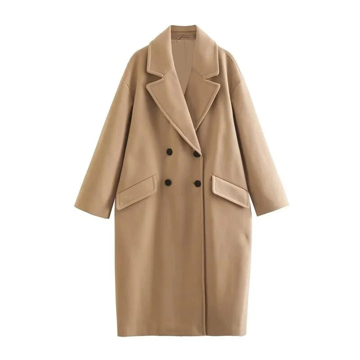 Drune | Gebrüstete Übergroße Wolljacke - Zeitloser Stil - Warm und Schick