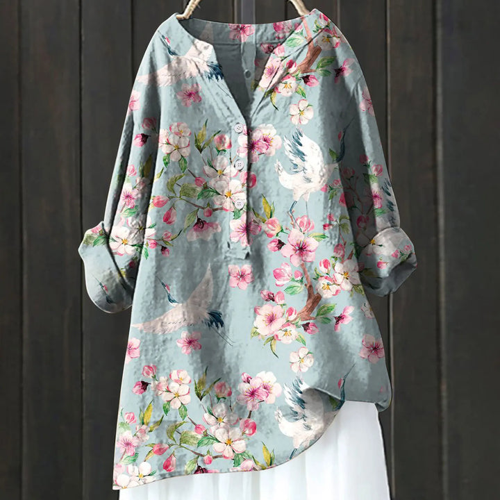 Bluse mit Blumendruck