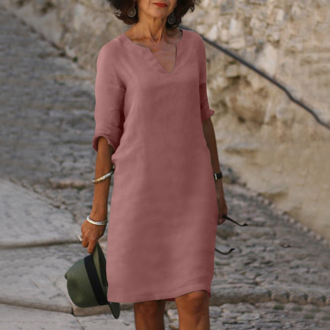 Drune | Elegantes Sommerkleid mit V-Ausschnitt