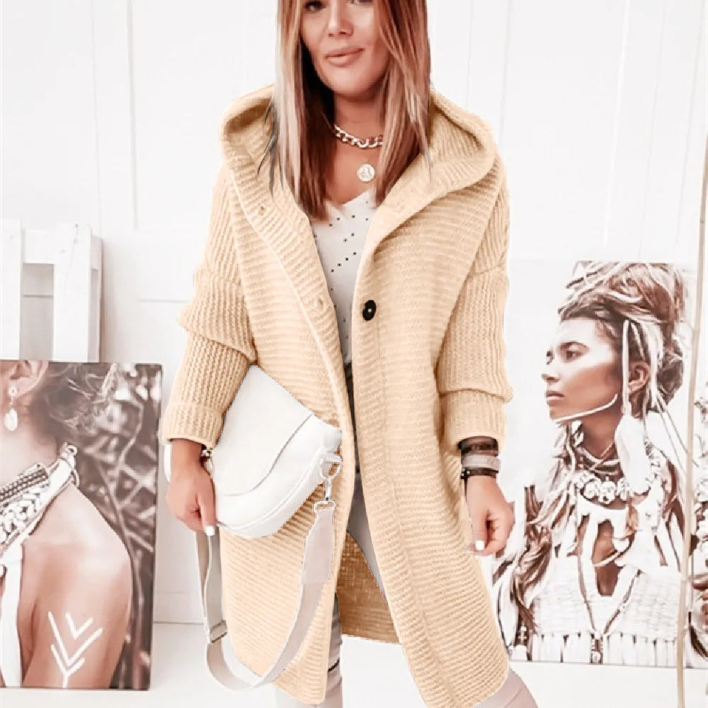 Drune | Lässige Strickjacke mit Kapuze