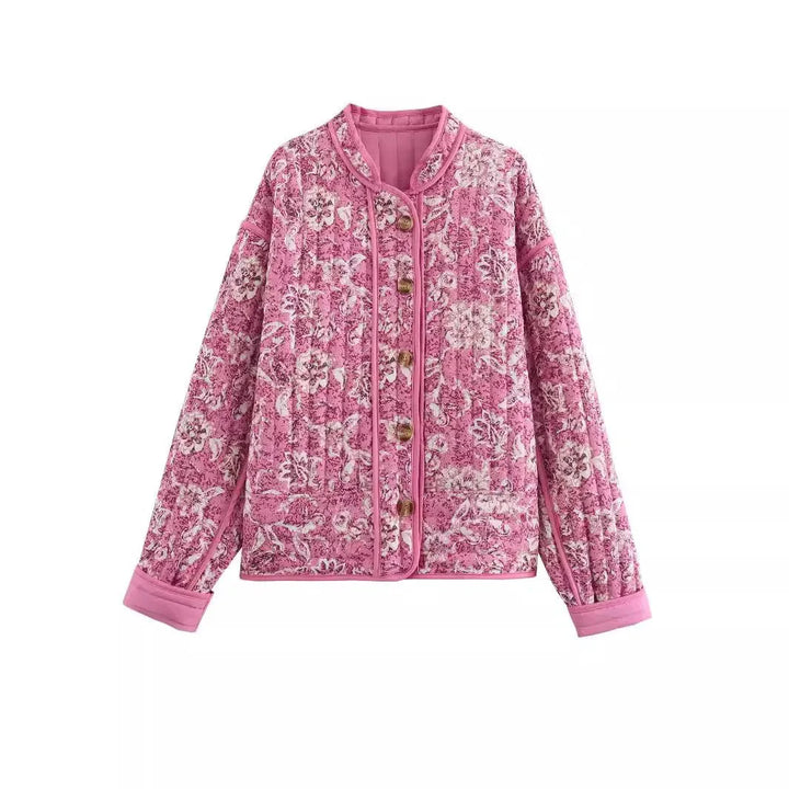 Drune | Gequiltete Jacke - Sanfte Rosa Töne - Leichte Schichtung - Lässiger Chic