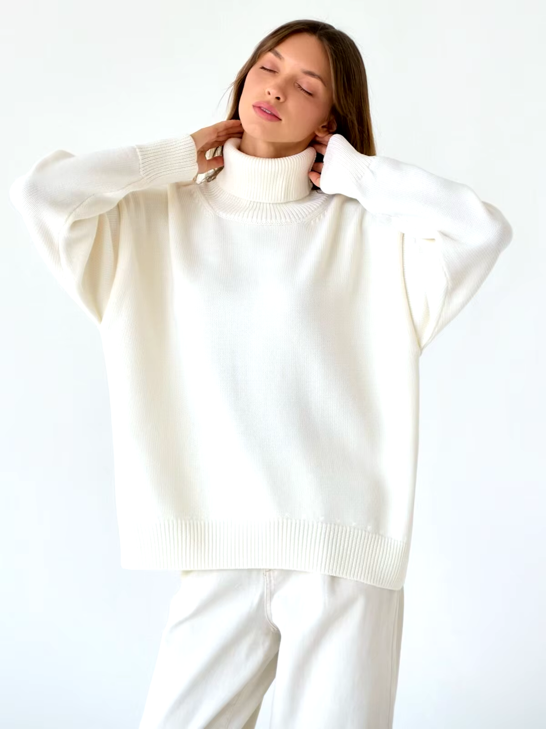 Drune | Kuscheliger Oversize-Pullover mit Rollkragen