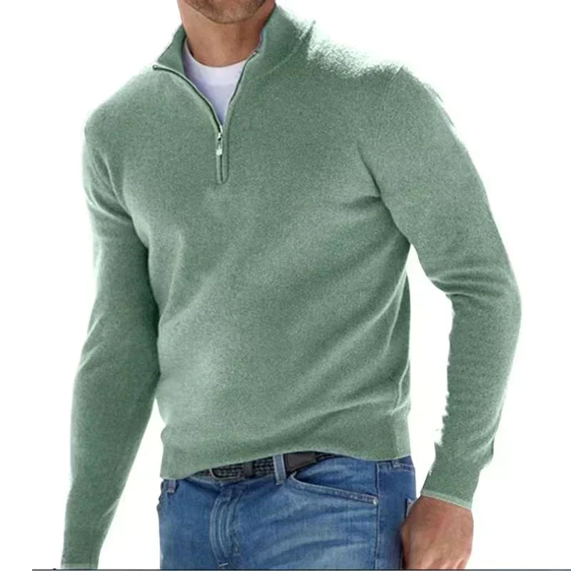 Drune | Polo - Modischer Reißverschluss-Pullover für Männer