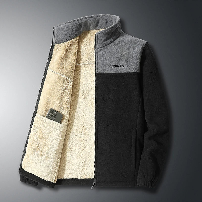 Drune | Weiche Fleecejacke mit Taschen Polyester Sportlich und Warm