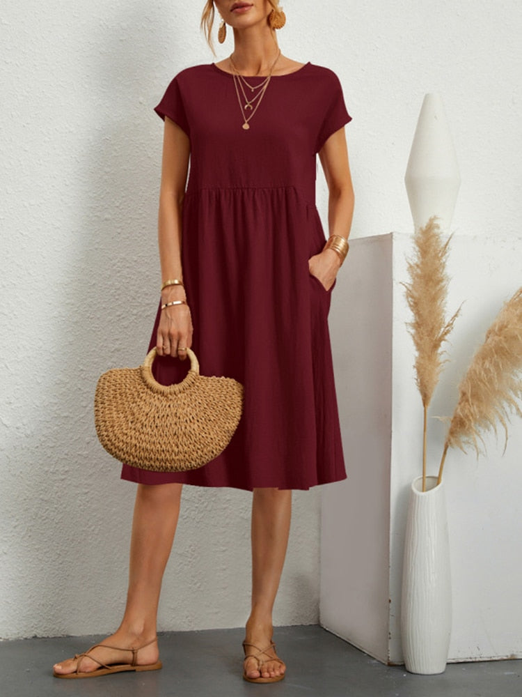 Drune | Modisch Mittellanges Kleid Für Frauen