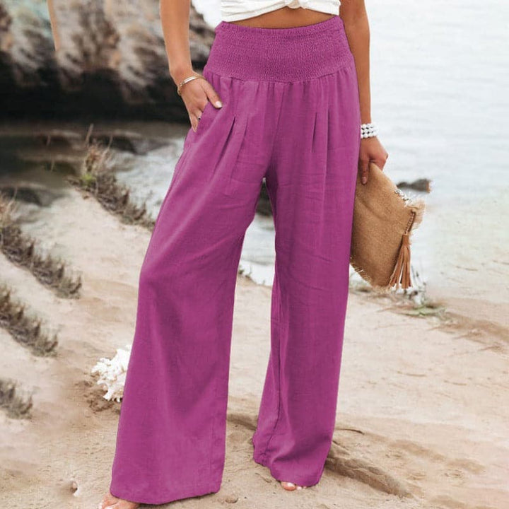 Drune | Lässige weite Leinenhose für Frauen