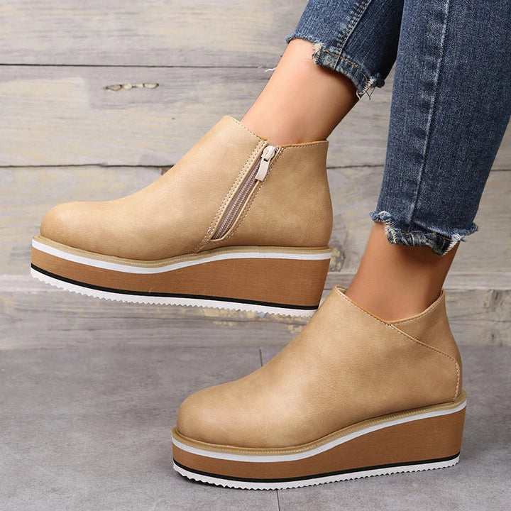 Drune | Stilvolle Stiefeletten mit Zipper und Plateau