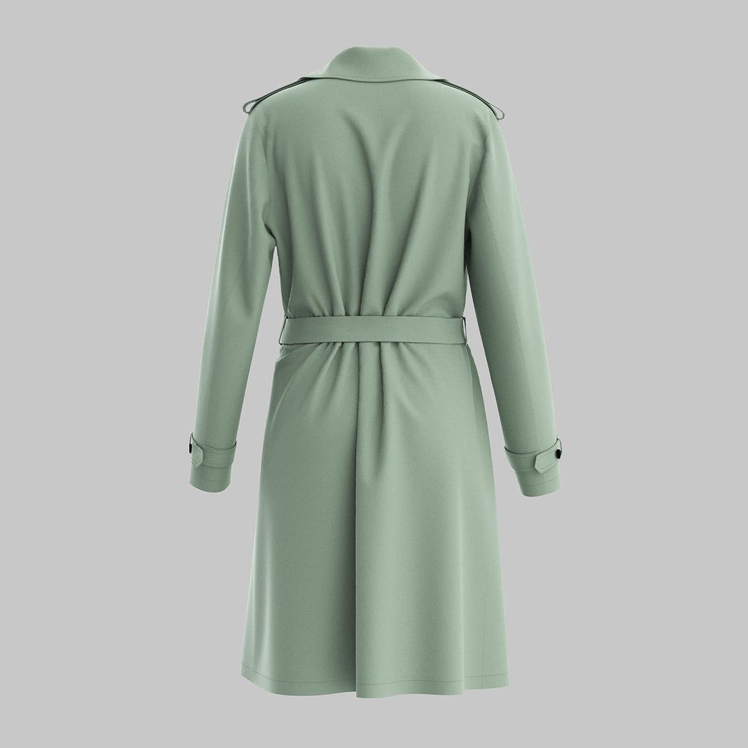 Drune | Klassischer Trenchcoat mit Gürtel