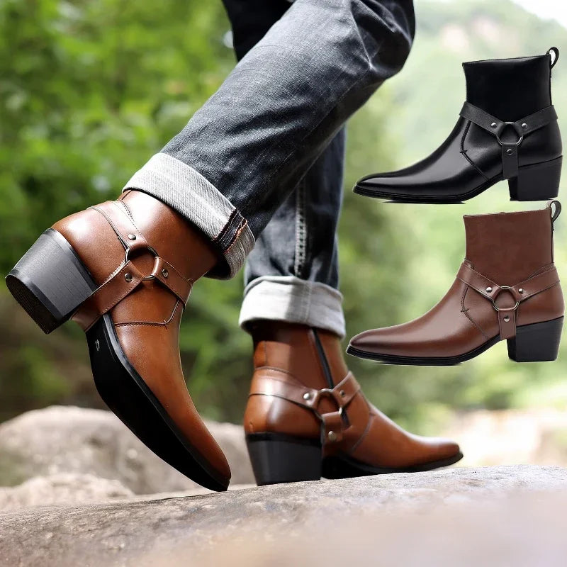 Drune | Hochwertige Modische Chelsea Cowboystiefel Für Herren