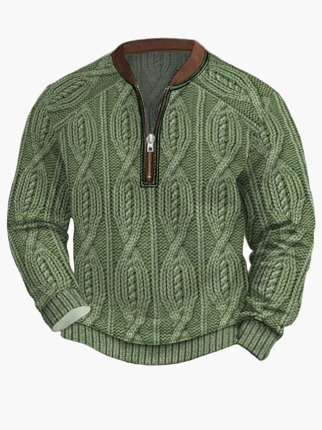 Drune | Strickpullover mit Reißverschluss - Moderner Freizeit-Look für Herbst und Frühling