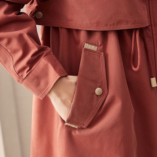Drune | Crimson Elegance Damenjacke Stilvolle Jacke mit Funktionalen Details für Jede Jahreszeit