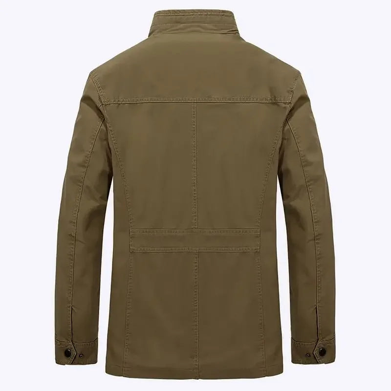 Drune | Outdoor Übergangsjacke mit Stehkragen und Mehrfachtaschen - Lässige Mode für Alltag und Freizeit