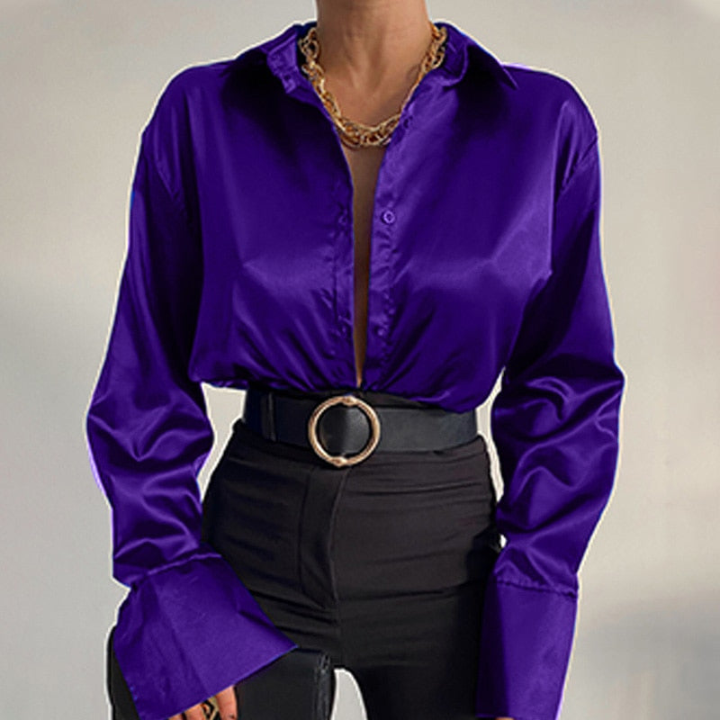 Drune | Satin-Bluse - Die perfekte Bluse für jeden Anlass!