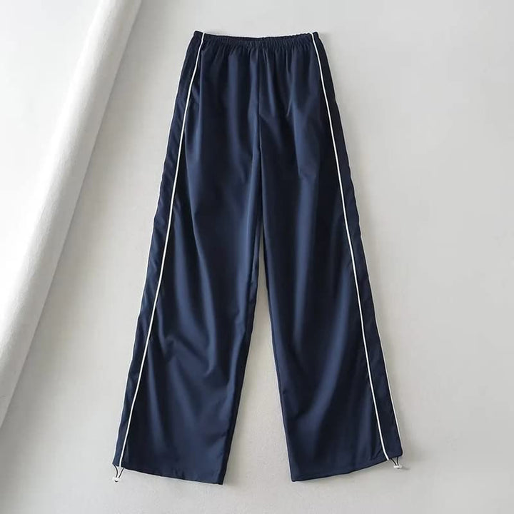 Drune Großzügige Cargo-Hose | Damen Kordelzug Elastischer Niedriger Bund Parachute Hose