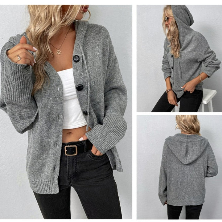 Drune |  Damen Strickjacke - Lässig - Vielseitiges Design - Winter