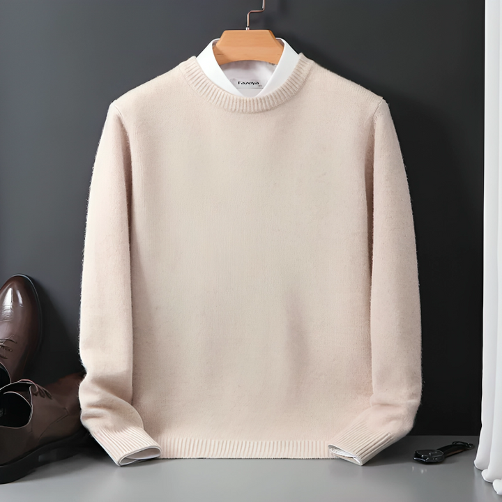 Drune | Strickpullover Wollmischung Klassisch, Warm