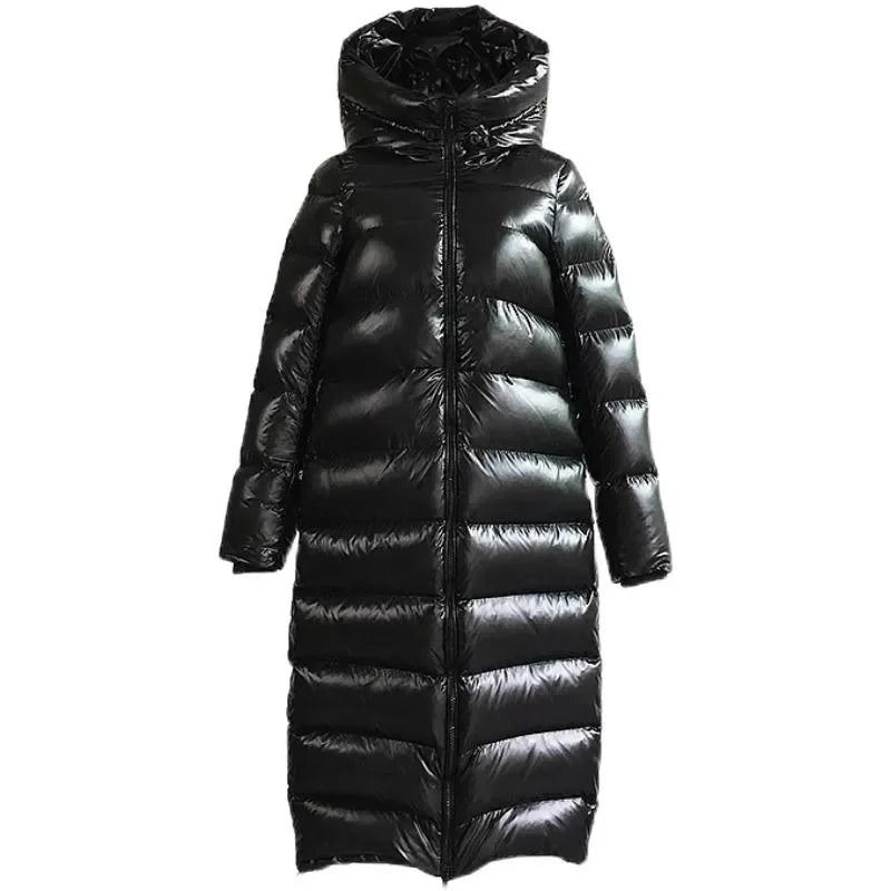 Drune | Elegante Lange Daunenjacke für Damen