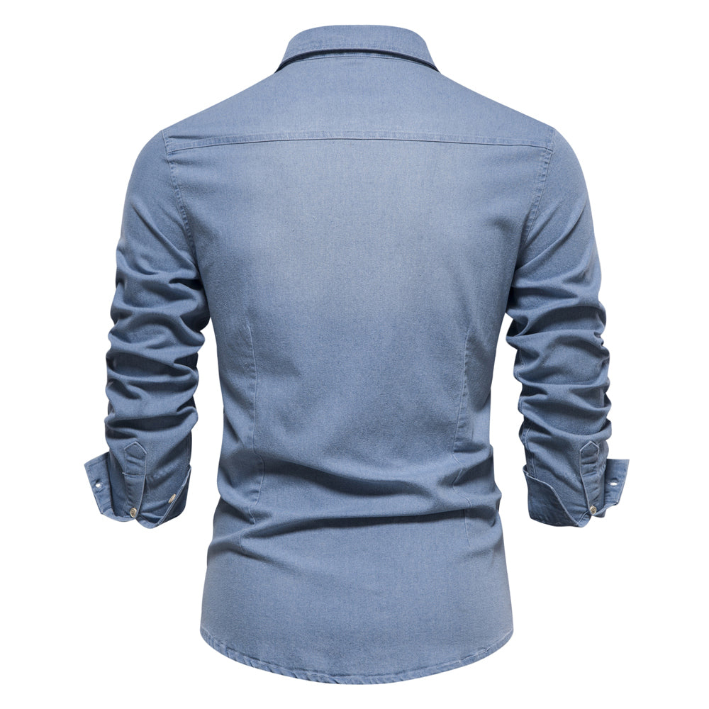 Drune | Vielseitiges Denim Hemd Für Männer